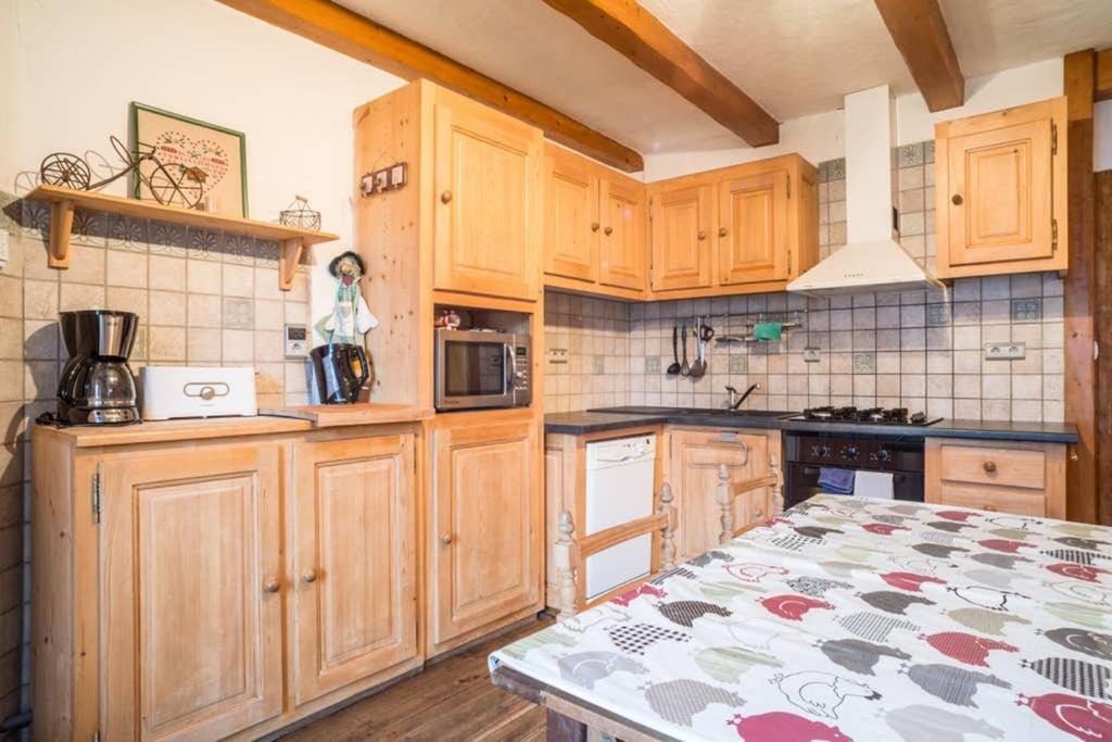 Appartement spacieux proche des télécabines avec jardin privé Saint-Gervais-les-Bains Esterno foto