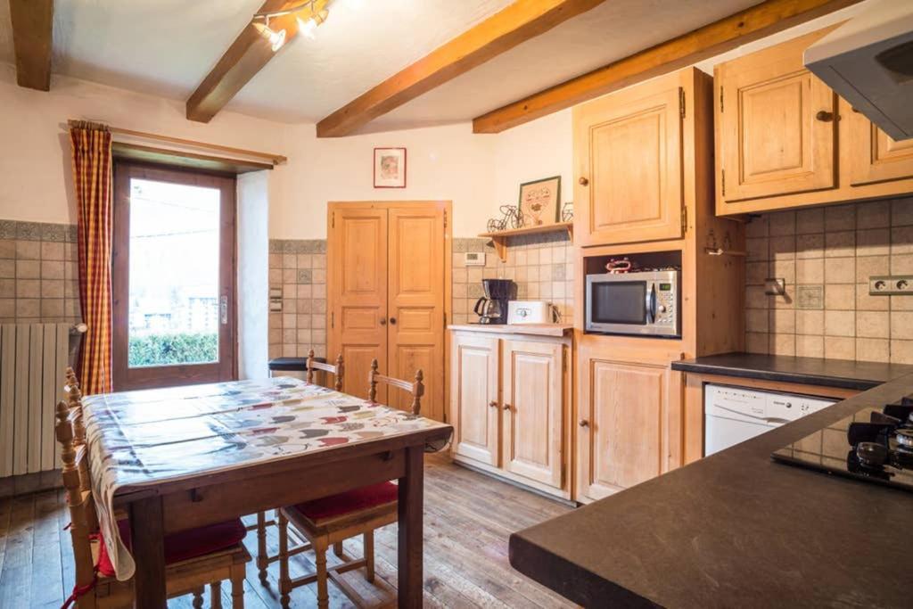 Appartement spacieux proche des télécabines avec jardin privé Saint-Gervais-les-Bains Esterno foto